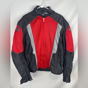 JOE ROCKET Armor Padded Mesh 2 In 1 Motorcycle Riding Racing Jacket Mens XL